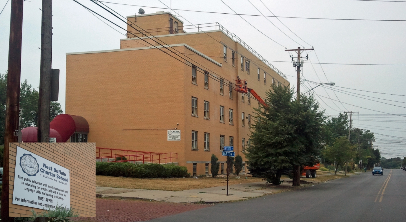 West Buffalo Charter School, Exterior